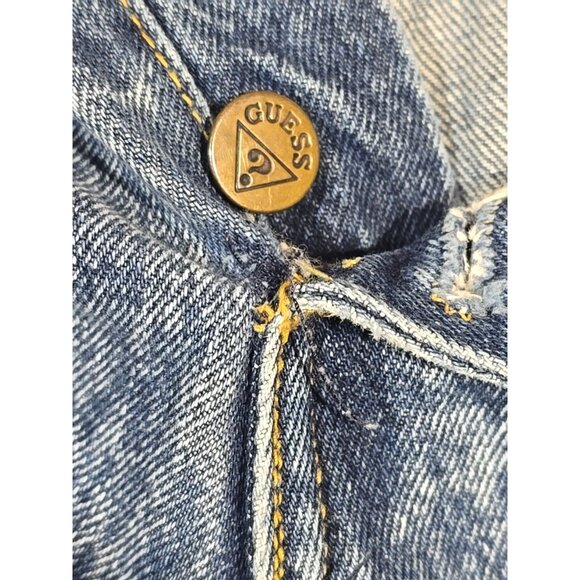 Guess Georges Marciano Jeans 80s Acid Wash Zig Zag Button Fly USA Vtg Women's 30 - Picture 12 of 16